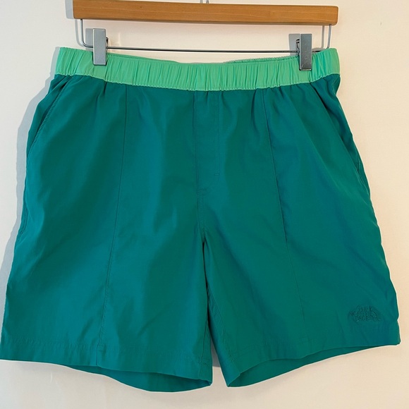 The North Face Turquoise and Mint Athletic Shorts - Picture 1 of 8